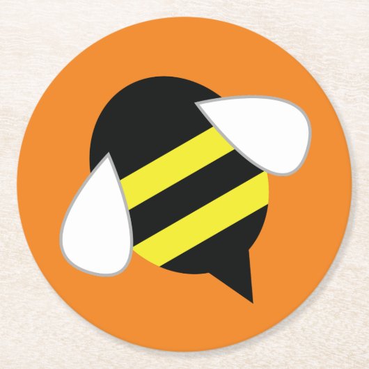 ビーデイバースデーパーティー ラウンドペーパーコースター (正面)