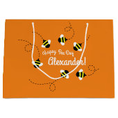 ビーデイバースデーパーティー ラージペーパーバッグ (正面)