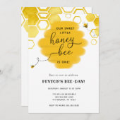 ビーデイパーティー誕生日招待状 招待状 (正面/裏面)