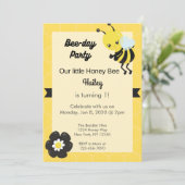 ビーデイパーティー誕生日招待状 招待状 (スタンド正面)