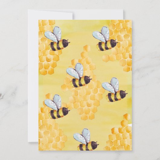 ビーデイビーオーガニックをテーマにしたモダンミニマル誕生日 招待状 (裏面)