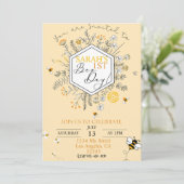 ビーデイ誕生日招待状 招待状 (スタンド正面)