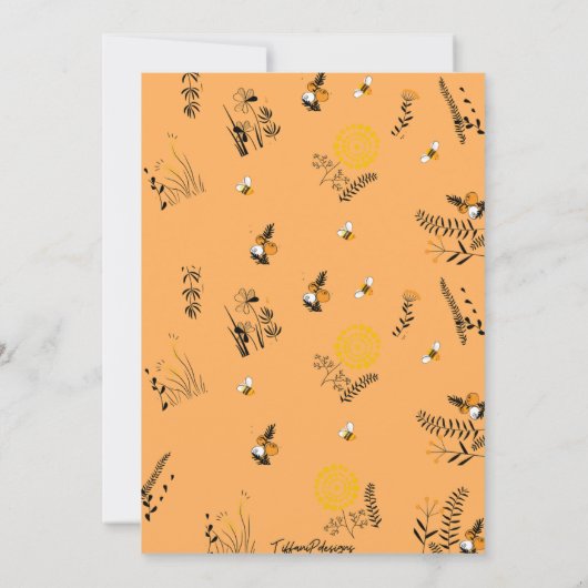 ビーデイ誕生日招待状 招待状 (裏面)