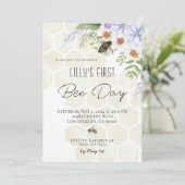 ビーデイ誕生日招待状 招待状 (スタンド正面)