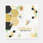 ビーデイ誕生日 スタンダードランチョンナプキン (正面)