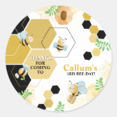 ビーデイ誕生日 ラウンドシール (正面)