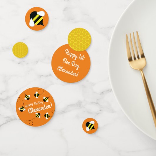 ビーデイ1st誕生日パーティーテーブルデコール紙吹雪 コンフェッティ (グループ)