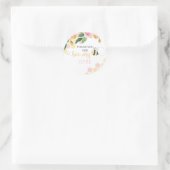 ビーデイ（昆虫）マルハナバチ誕生日サンキューユー ラウンドシール (バッグ)