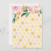 ビーデイ（昆虫）マルハナバチ1stバースデーピンクフローラインビタット 招待状 (裏面)