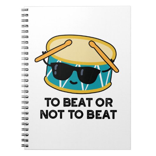 ビートするか否かでビートおもしろいのドラムパンへ ノートブック (正面)