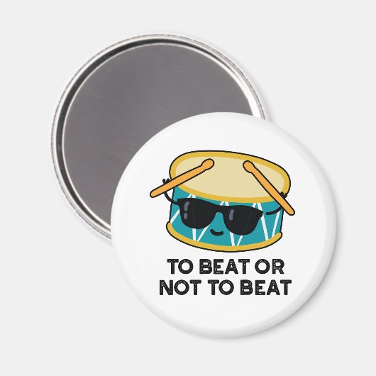 ビートするか否かでビートおもしろいのドラムパンへ マグネット (正面/裏面)