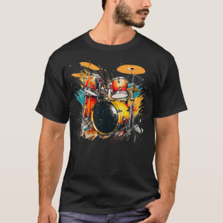 ビートとドラム好きのためのクールな打楽器 Tシャツ