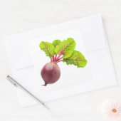 ビートと大きな葉 スクエアシール (封筒)