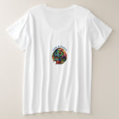 ビートと溝 プラスサイズTシャツ (デザイン裏面)