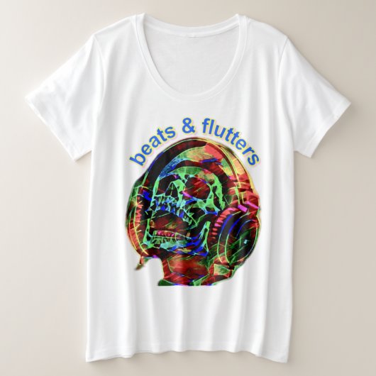 ビートと溝 プラスサイズTシャツ (デザイン正面)
