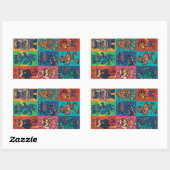 ビートと獣 長方形シール (シート)