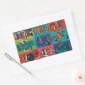 ビートと獣 長方形シール (封筒)