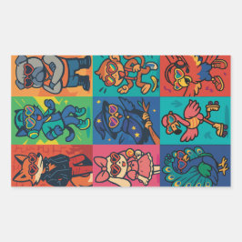 ビートと獣 長方形シール