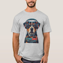 ビートとBarks: Canine DJ Tシャツ