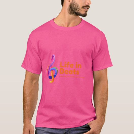 ビートに生きる Tシャツ (正面)