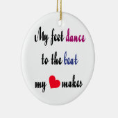 ビートのオーナメントへ踊ること セラミックオーナメント (右)