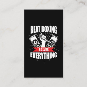 ビートのボクシングのTシャツのBeatboxおもしろいなファン 名刺