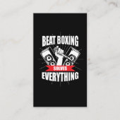 ビートのボクシングのTシャツのBeatboxおもしろいなファン 名刺 (正面)