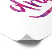 ビートの水彩画のタイポグラフィポスターに踊る ポスター (角)