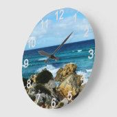 ビートの海、壁時計 ラージ壁時計 (傾斜)