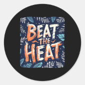 ビートの熱いスピーチの衣装を男の子と女の子の前に ラウンドシール (正面)