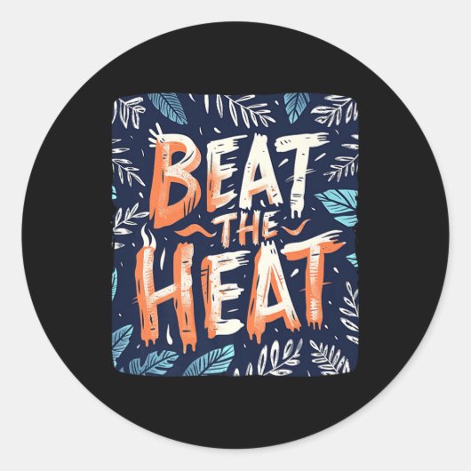 ビートの熱いスピーチの衣装を男の子と女の子の前に ラウンドシール (正面)