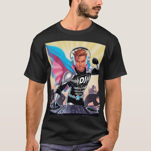 ビートの英雄: DJ Defender Tシャツ (正面)