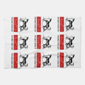 ビートはハートオンドラマーの行きます キッチンタオル (横)