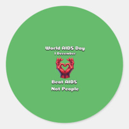 ビートは人を助けない。世界エイズデー。 ラウンドシール