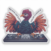 ビートま食べたはThanksgiving Turkey DJ シール (正面)