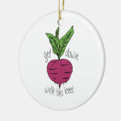 ビートを使って セラミックオーナメント (左)