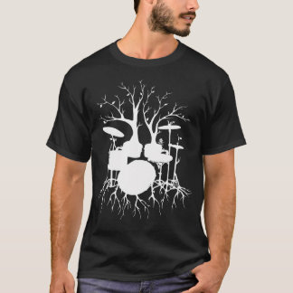 ビートを創造のドラムアートのテンポに合わせて生きる Tシャツ