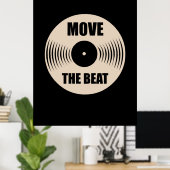 ビートを動かす音楽 ポスター (ホームオフィス)