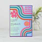 ビートを感じて！ コスモックレトロ70年代のブライズシャワー 招待状 (スタンド正面)