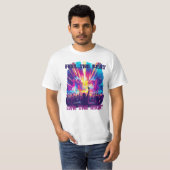 ビートを感じて、夜を生きる Tシャツ (正面フル)