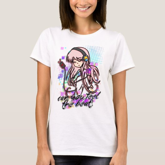 ビートを感じることができますか。 Tシャツ (正面)