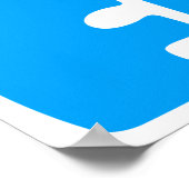 ビートザフォモ – ピンキーパープルタイポグラフィ ポスター (角)