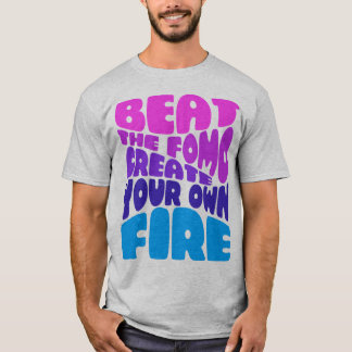 ビートザフォモ – ピンキーパープルタイポグラフィ Tシャツ