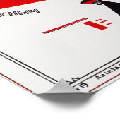 ビートザ・ホワイトとレッド・ウェッジ ポスター (角)