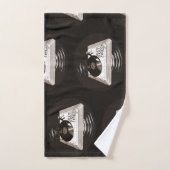 ビートスキル歌詞オンターンテーブルヒップホップ バスタオルセット (ハンドタオル)