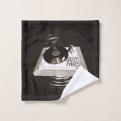 ビートスキル歌詞オンターンテーブルヒップホップ バスタオルセット (ウォッシュタオル)