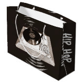 ビートスキル歌詞オンターンテーブルヒップホップ ラージペーパーバッグ (裏面アングル)