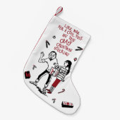 ビートニククリスマスストッキングカッコいいユール（キリスト降誕祭） スモールクリスマスストッキング (正面 (吊り時))