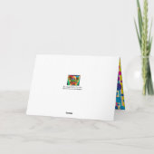 [ビートニクバブル]レトロ水玉模様ストライプのグリーン シーズンカード (裏面)