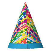 [ビートニクバブル]レトロ水玉模様ブストライプのルー パーティーハット (裏面)